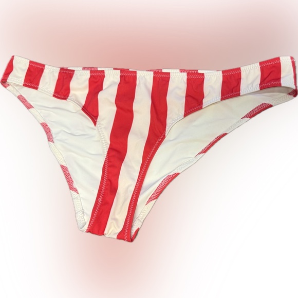 SOLID & STRIPED Other - SOLID & STRIPED Bold Red and White Bikini Bottom | Sz L
